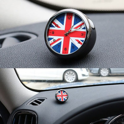 Automotive uk flag decoration clock