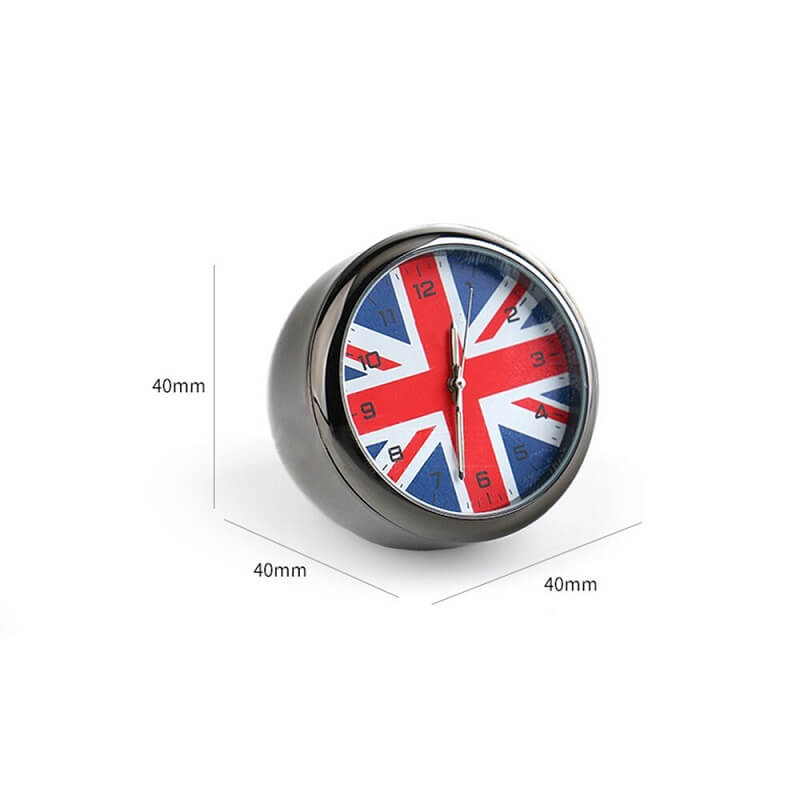 Automotive uk flag decoration clock