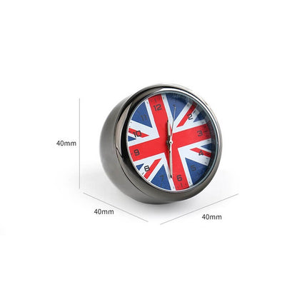 Automotive uk flag decoration clock
