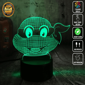 Ninja turtle 3d acrylic lamp