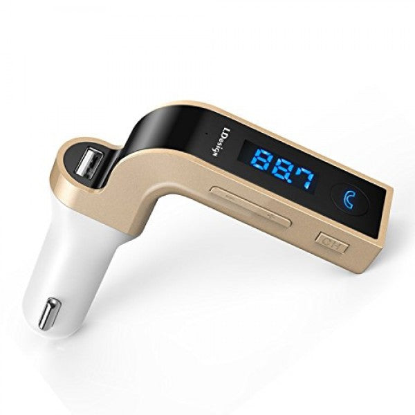Lcd bluetooth car kit mp3 player fm transmitter usb charger