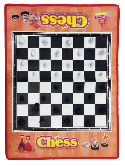 Chess play set - giant game - 60 x 40 cm - 1681 - rong fa
