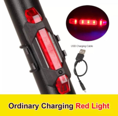 1pc portable red bicycle tail light - safety warning lamp