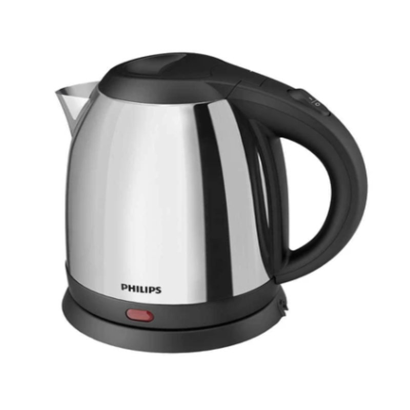 Philips electric kettle silver & black