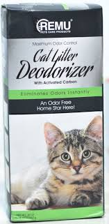 Cat litter deodorizer with activated carbon