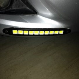 Water proof flexible day time cob drl lights 23 cm