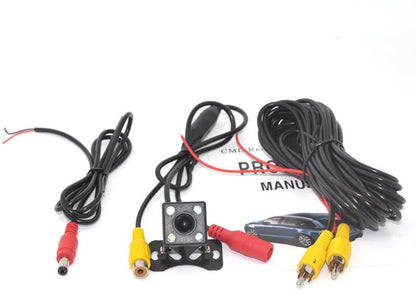 Waterproof 4 led night vision car ccd rear view camera