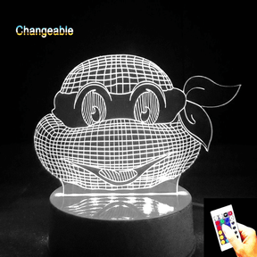 Ninja turtle 3d acrylic lamp