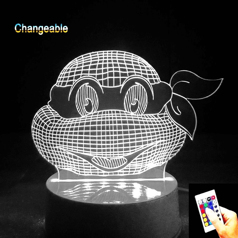 Ninja turtle 3d acrylic lamp