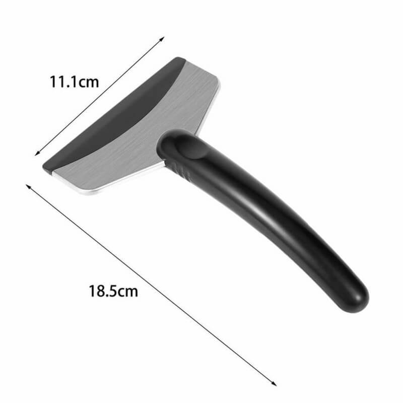 Portable winter car windshield snow scraper