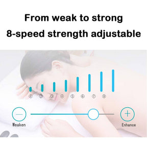 Line controlled physiotherapy massager