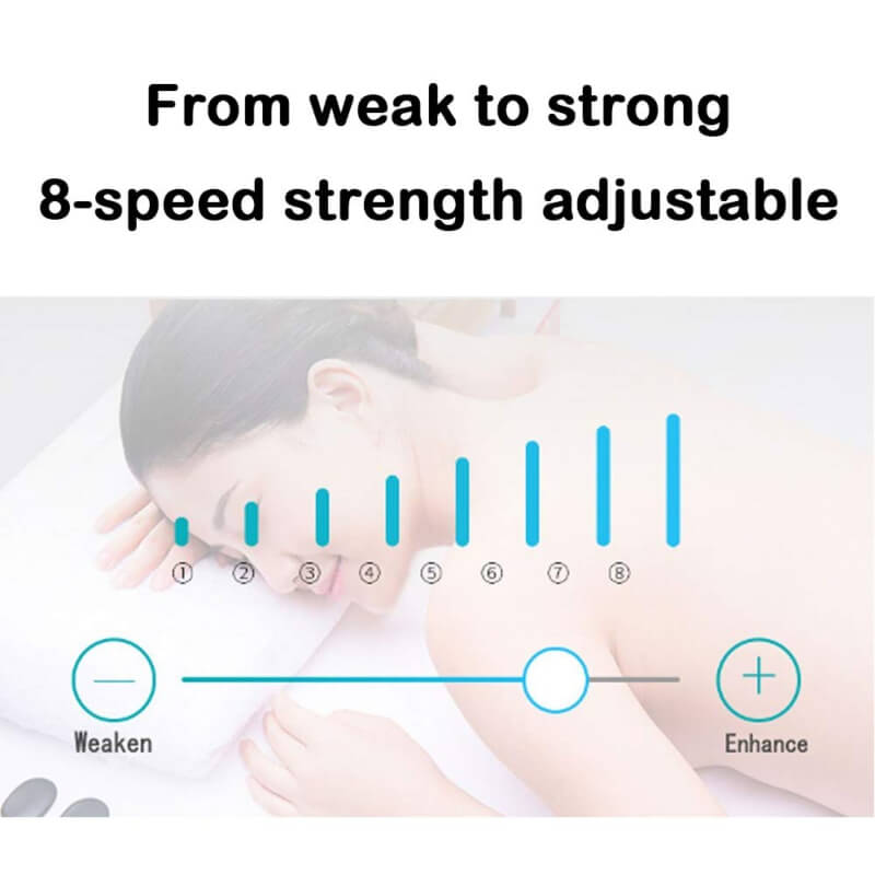 Line controlled physiotherapy massager