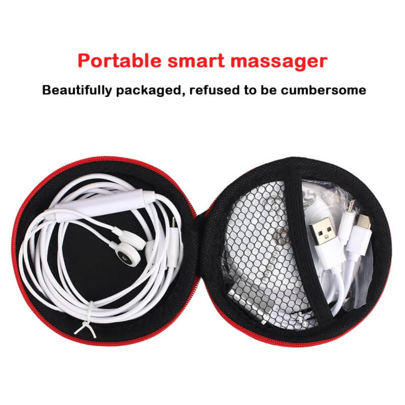 Line controlled physiotherapy massager