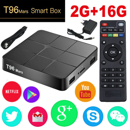 T96 pro mars android smart tv box quad core 2gb ram 16gb rom