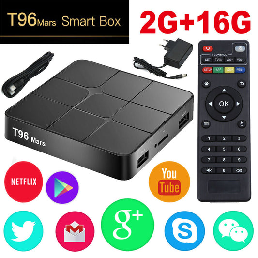 T96 pro mars android smart tv box quad core 2gb ram 16gb rom
