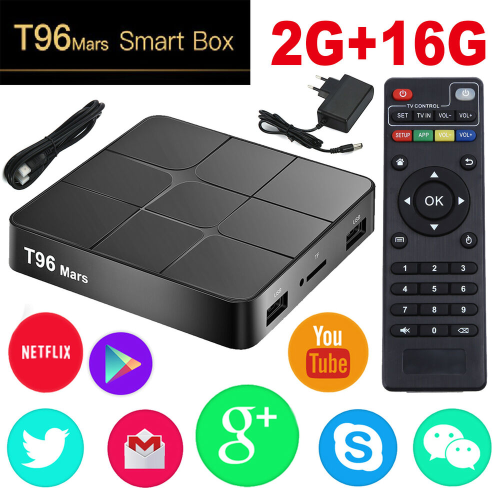T96 pro mars android smart tv box quad core 2gb ram 16gb rom
