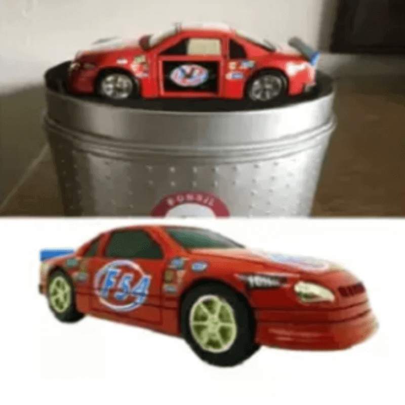 Fossil brand antique sports car clock - metal