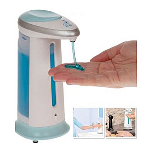 Automatic touchless sanitzer-soap dispenser