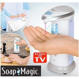 Automatic touchless sanitzer-soap dispenser