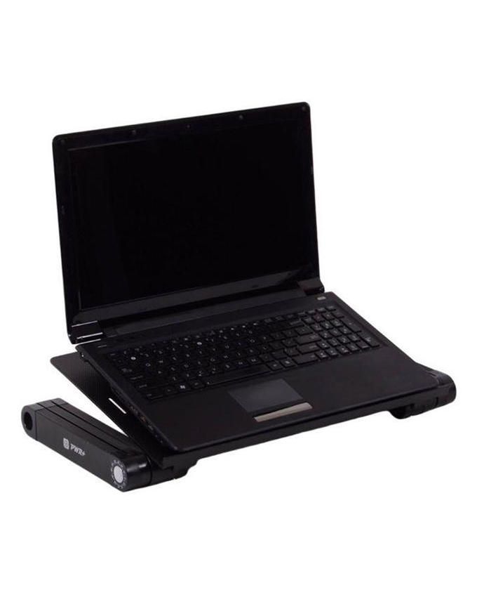 Aluminium table large fan (with built-in stereo speakers)