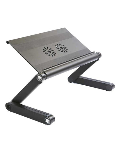 Aluminium table large fan (with built-in stereo speakers)