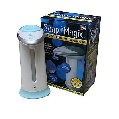 Automatic touchless sanitzer-soap dispenser