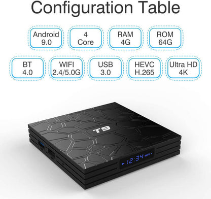 T9 android tv box 4gb ram 64gb rom