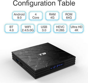 T9 android tv box 4gb ram 64gb rom