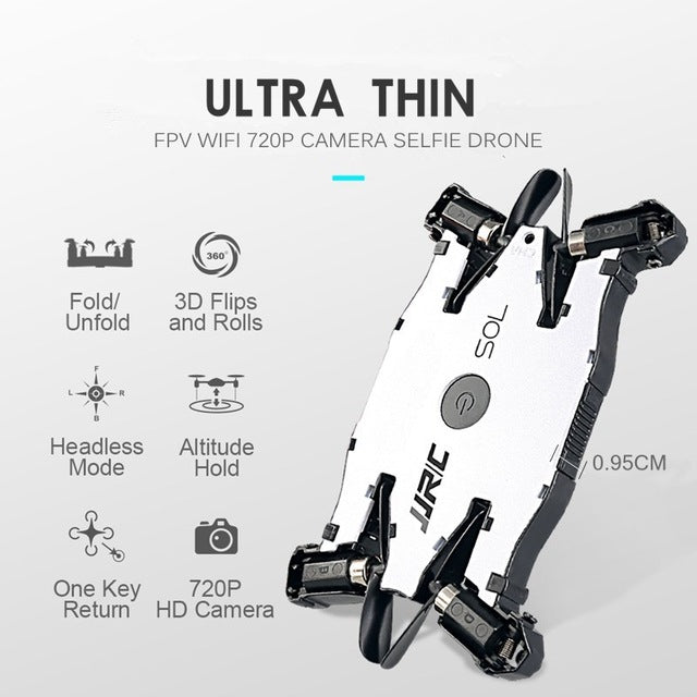 Ultrathin foldable selfie drone