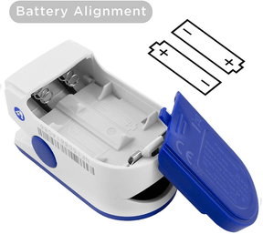 Finger pulse oximeter with led display