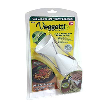 Spiral vegetable cutter - white