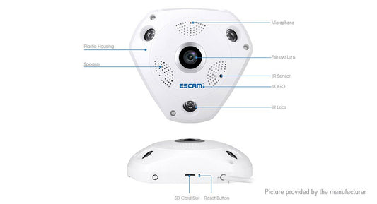 360 degree wireless surveillance camera