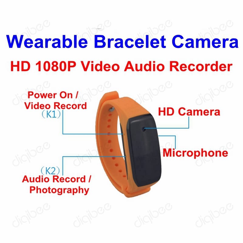 Sports wearable bracelet portable hidden camera