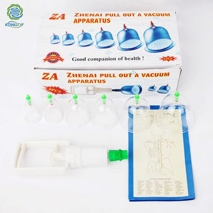 6pcs hijama cups chinese vacuum cupping kit
