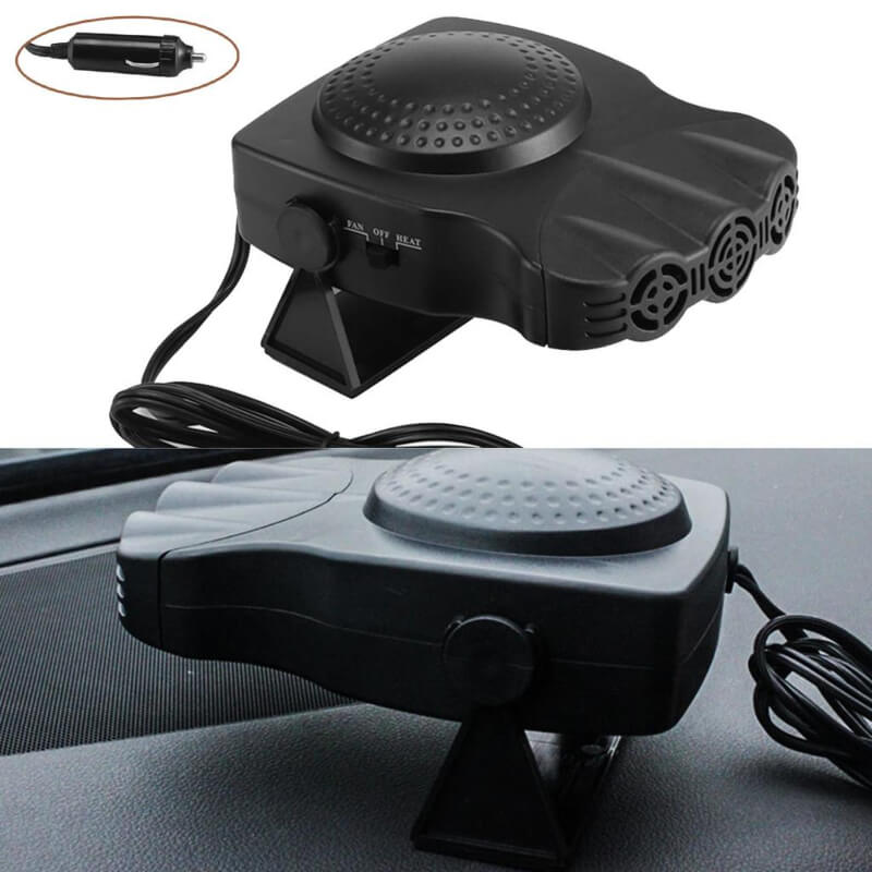 150w portable car heater 2 in 1 defrosts defogger