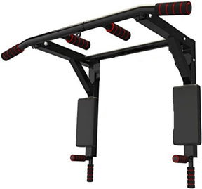 Portable wall mounted pull up bar - chin up bar with dip bar