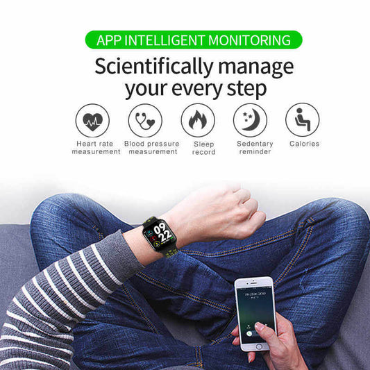 F8 smart health watch heart rate monitor
