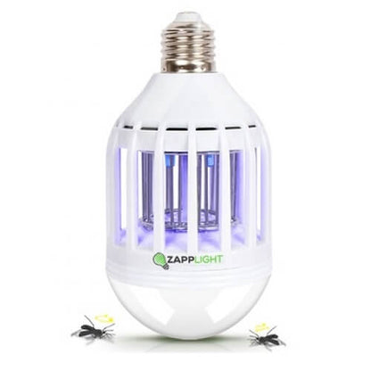 Zapplight 2 in 1 led lightbulb & bug light zapper
