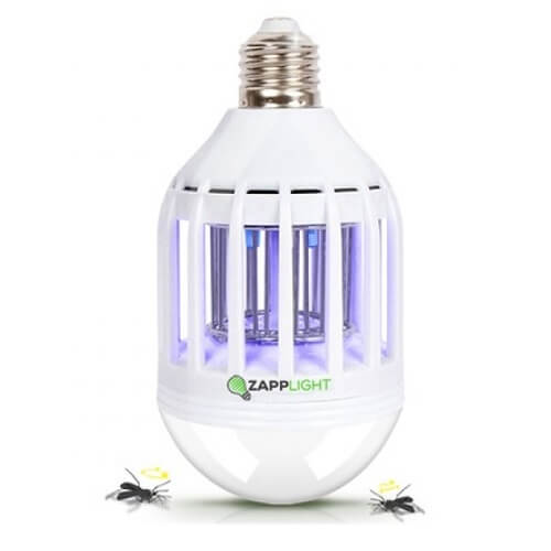 Zapplight 2 in 1 led lightbulb & bug light zapper