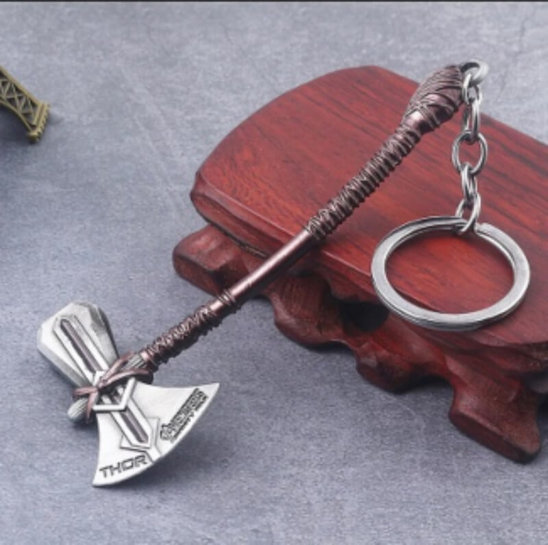 Marvel thor axe keychain