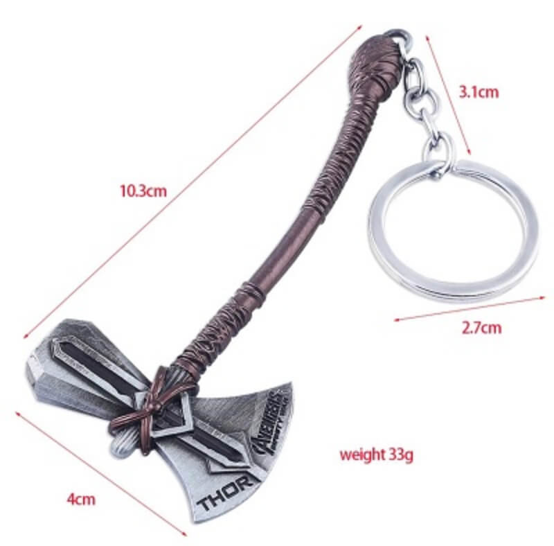 Marvel thor axe keychain