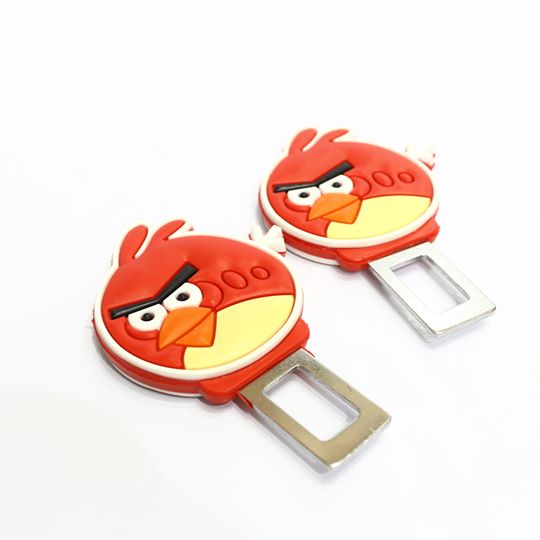 Custom-Seat-Belt-Warning-Canceler-Clips-Angry-Bird-Style-Red