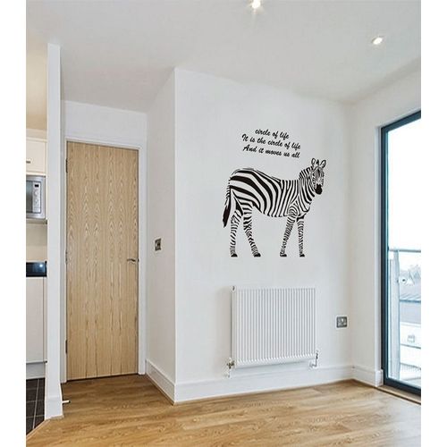 Zebra-Animal-Wall-Sticker-Black