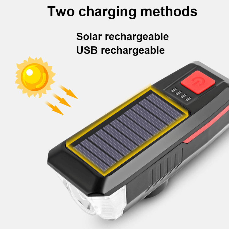 Waterproof-Rechargeable-Solar-Power-Bicycle-LED-Headlights