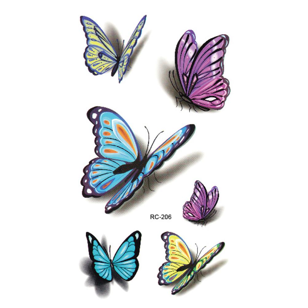 Tattoo-Colorful-Butterfly-3D-Temporary-Tattoo-Body-Art