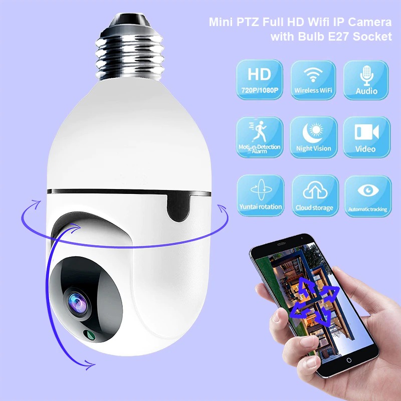 Mini-PTZ-full-HD-Camera-with-Bulb-E27-Socket