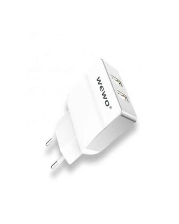 Wewo-W004-Dual-USB-2.4A-Travel-Charger-White