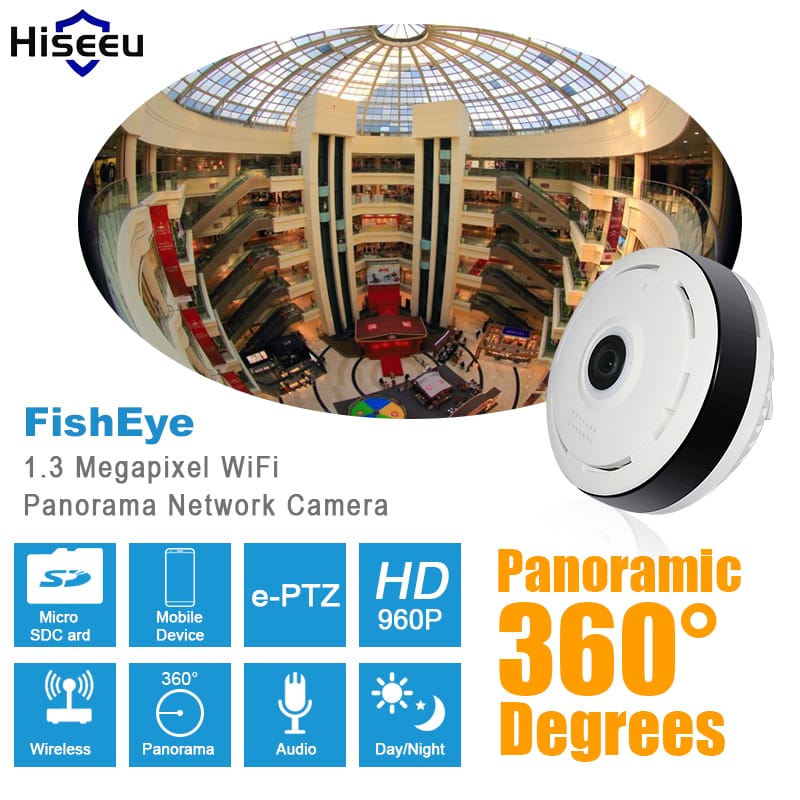 Panoramic-Fisheye-CCTV-WiFi-Camera